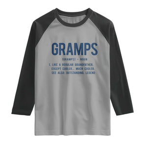 Grandpa Gift For Gramps Raglan Shirt Fathers Day Birthday Gift Idea