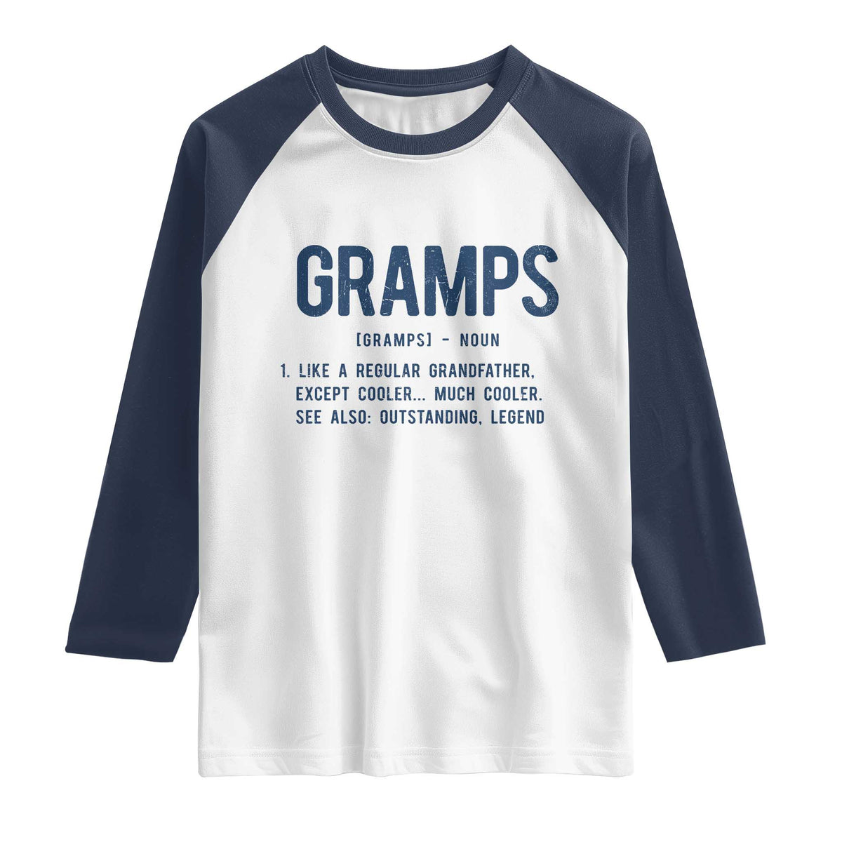Grandpa Gift For Gramps Raglan Shirt Fathers Day Birthday Gift Idea