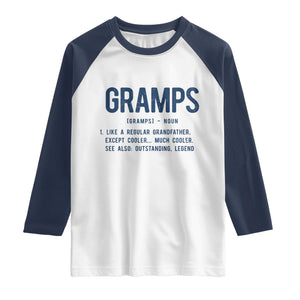Grandpa Gift For Gramps Raglan Shirt Fathers Day Birthday Gift Idea