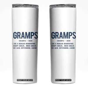 Grandpa Gift For Gramps Skinny Tumbler Fathers Day Birthday Gift Idea