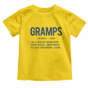 Grandpa Gift For Gramps Toddler T Shirt Fathers Day Birthday Gift Idea