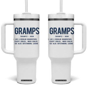 Grandpa Gift For Gramps Tumbler With Handle Fathers Day Birthday Gift Idea