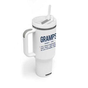 Grandpa Gift For Gramps Tumbler With Handle Fathers Day Birthday Gift Idea