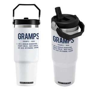 Grandpa Gift For Gramps Flip Straw Tumbler Fathers Day Birthday Gift Idea