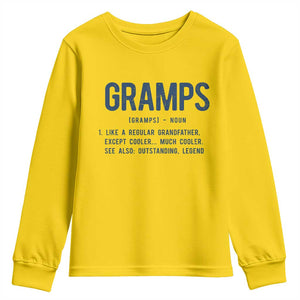 Grandpa Gift For Gramps Youth Sweatshirt Fathers Day Birthday Gift Idea