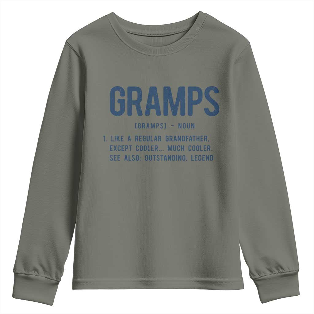 Grandpa Gift For Gramps Youth Sweatshirt Fathers Day Birthday Gift Idea
