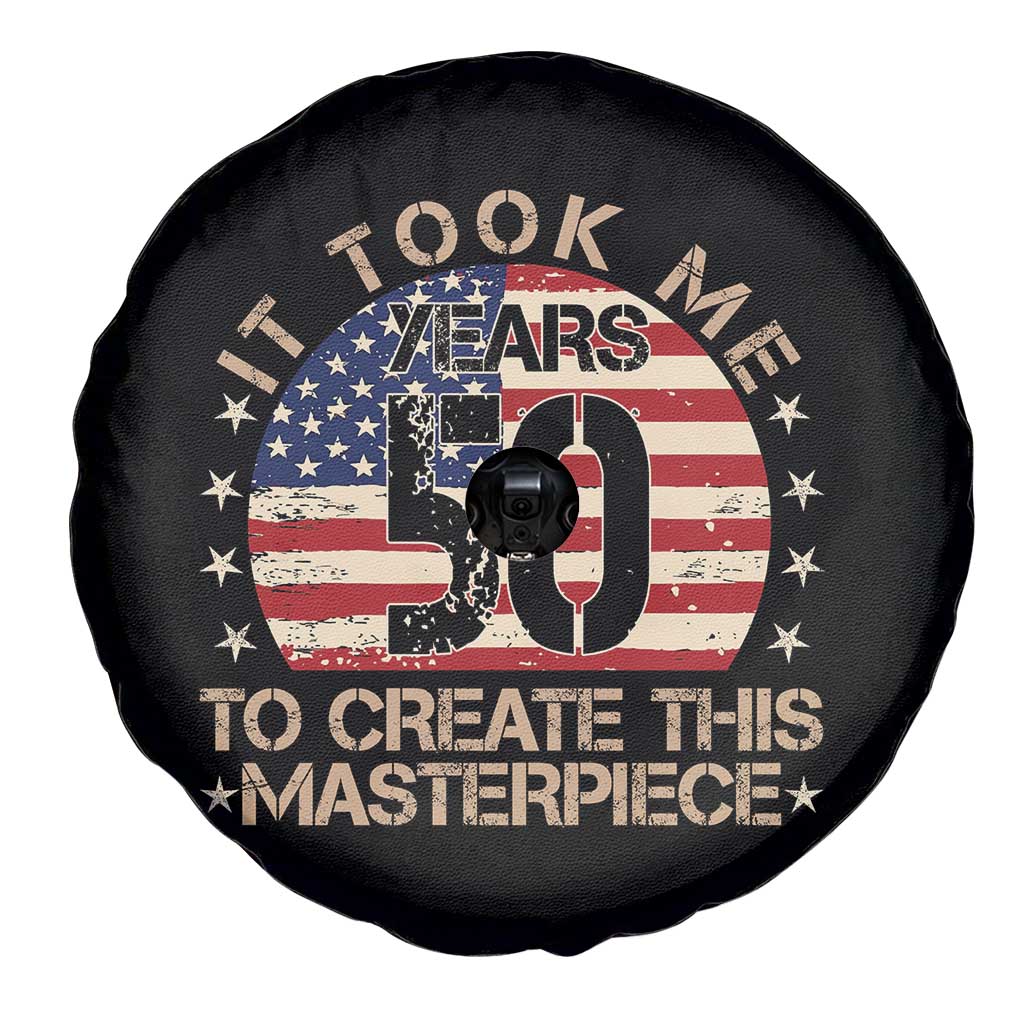 50th Birthday Spare Tire Cover It Took Me 50 Years To Create This Masterpiece Vintage American Flag
