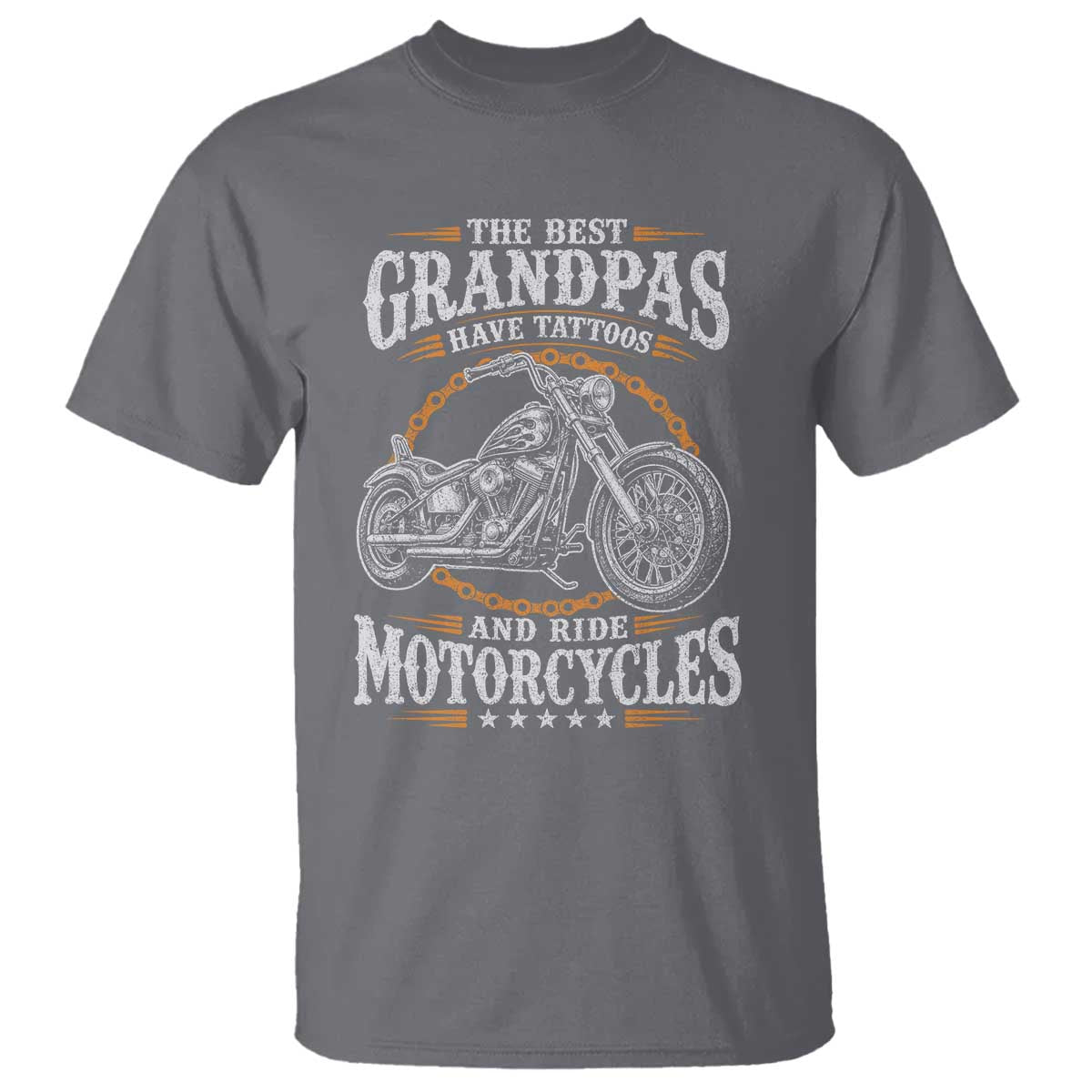 Biker Grandpa Best Grandpas Have Tattoos and Ride Motorcycles T Shirt