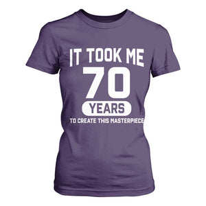 70th Birthday T Shirt For Women To Create This Masterpiece 70 Year Old Gift TS10 Purple Print Your Wear