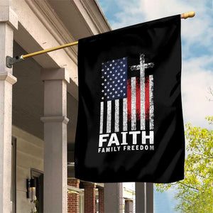 Faith Family Freedom Garden Flag Charlie Kirk Patriotic Christian Vintage USA Flag TS10 Print Your Wear