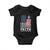 Faith Family Freedom Baby Onesie Charlie Kirk Patriotic Christian Vintage USA Flag TS10 Black Print Your Wear