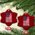 Faith Family Freedom Ceramic Ornament Charlie Kirk Patriotic Christian Vintage USA Flag TS10 Print Your Wear
