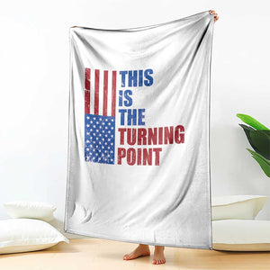 This is The Turning Point Throw Blanket USA Flag Patriotic Freedom Conservative TS10 Print Your Wear