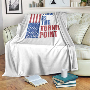 This is The Turning Point Throw Blanket USA Flag Patriotic Freedom Conservative TS10 Print Your Wear