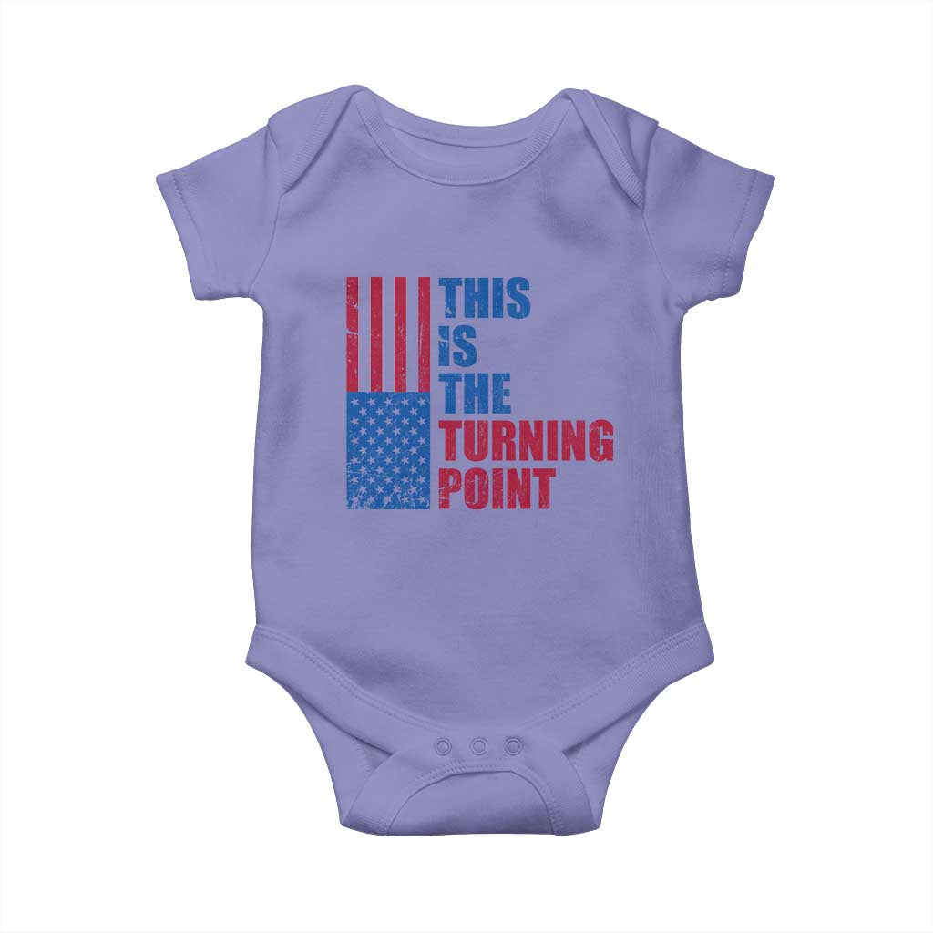 This is The Turning Point Baby Onesie USA Flag Patriotic Freedom Conservative TS10 Violet Print Your Wear