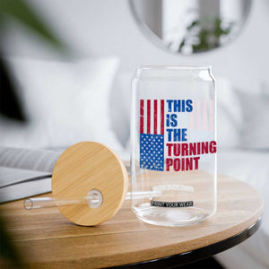 This is The Turning Point Glass Can USA Flag Patriotic Freedom Conservative TS10 Print Your Wear