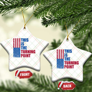 This is The Turning Point Ceramic Ornament USA Flag Patriotic Freedom Conservative TS10 Print Your Wear