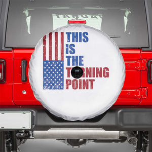 This is The Turning Point Spare Tire Cover USA Flag Patriotic Freedom Conservative TS10 White Print Your Wear