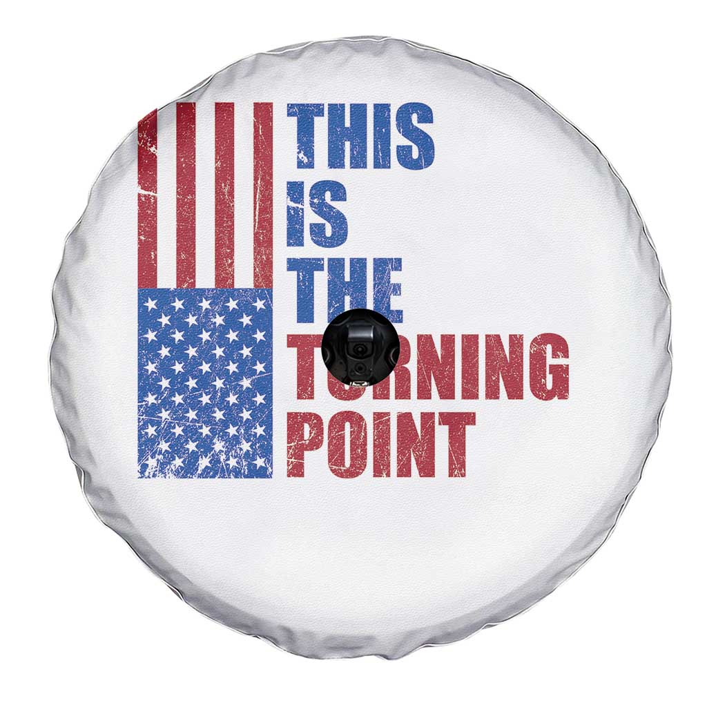 This is The Turning Point Spare Tire Cover USA Flag Patriotic Freedom Conservative TS10 Print Your Wear