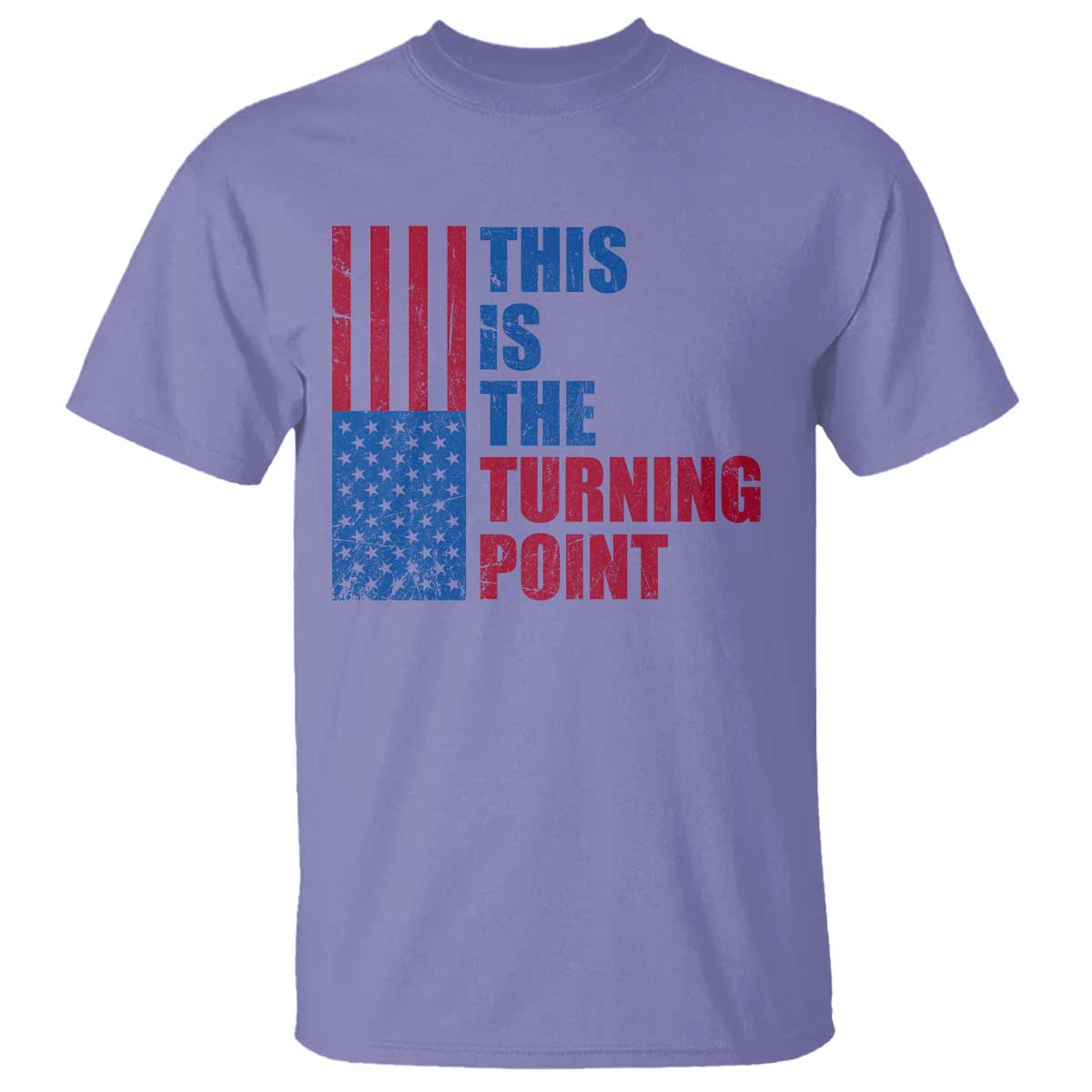 This is The Turning Point T Shirt USA Flag Patriotic Freedom Conservative TS10 Violet Print Your Wear
