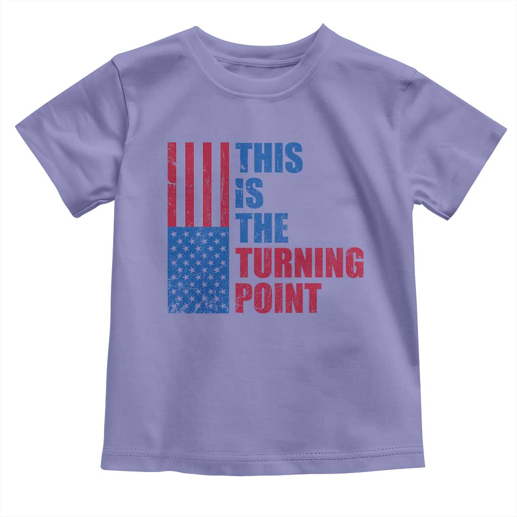 This is The Turning Point Toddler T Shirt USA Flag Patriotic Freedom Conservative TS10 Violet Print Your Wear
