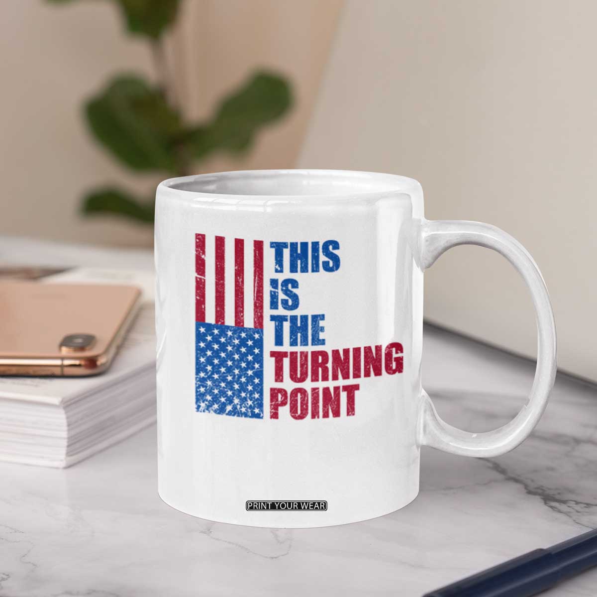This is The Turning Point Coffee Mug USA Flag Patriotic Freedom Conservative TS10 Print Your Wear