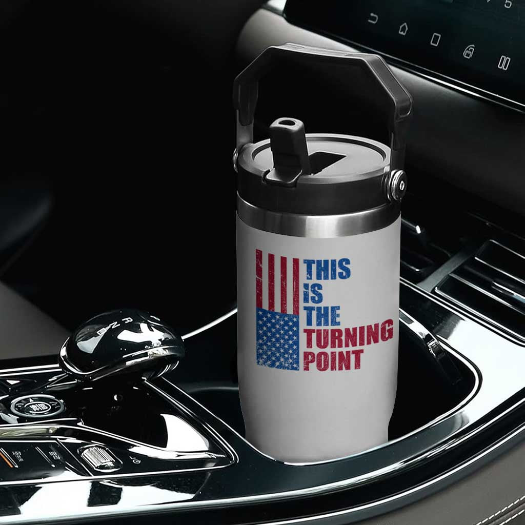 This is The Turning Point Flip Straw Tumbler USA Flag Patriotic Freedom Conservative TS10 Print Your Wear