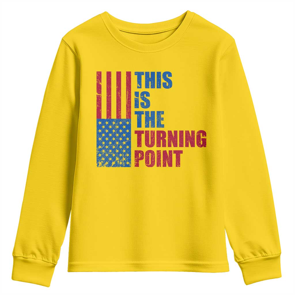 This is The Turning Point Youth Sweatshirt USA Flag Patriotic Freedom Conservative TS10 Daisy Print Your Wear
