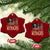 Charlie Kirk Ceramic Ornament Its All About Jesus USA Flag Patriotic Christian TS10 Print Your Wear