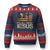 Charlie Kirk Ugly Christmas Sweater Its All About Jesus USA Flag Patriotic Christian TS10 Navy Red Print Your Wear