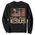 Charlie Kirk Sweatshirt Its All About Jesus USA Flag Patriotic Christian TS10 Black Print Your Wear