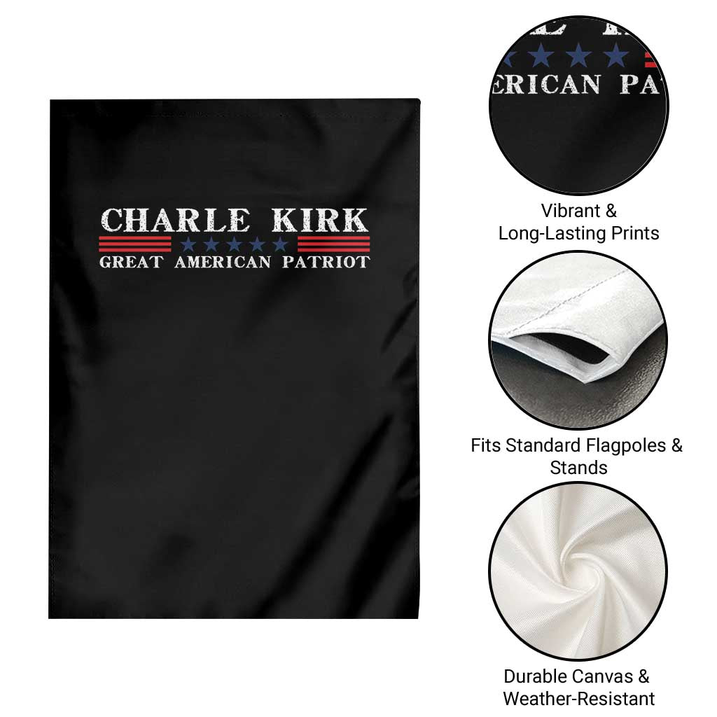 Charlie Kirk Garden Flag Great American Patriot USA Freedom Conservative TS10 Print Your Wear