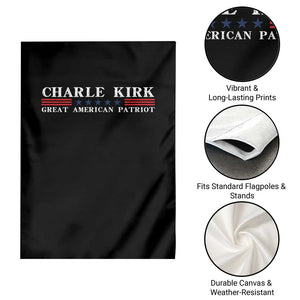 Charlie Kirk Garden Flag Great American Patriot USA Freedom Conservative TS10 Print Your Wear