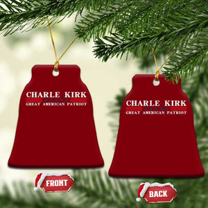 Charlie Kirk Ceramic Ornament Great American Patriot USA Freedom Conservative TS10 Print Your Wear
