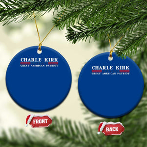 Charlie Kirk Ceramic Ornament Great American Patriot USA Freedom Conservative TS10 1pc Blue Print Your Wear