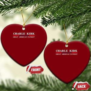 Charlie Kirk Ceramic Ornament Great American Patriot USA Freedom Conservative TS10 Print Your Wear