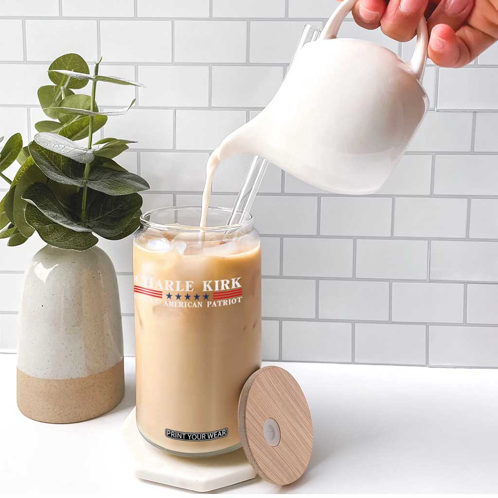 Charlie Kirk Glass Can Great American Patriot USA Freedom Conservative TS10 Print Your Wear