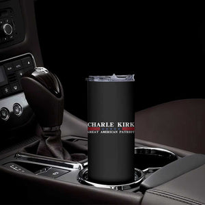 Charlie Kirk Skinny Tumbler Great American Patriot USA Freedom Conservative TS10 Print Your Wear