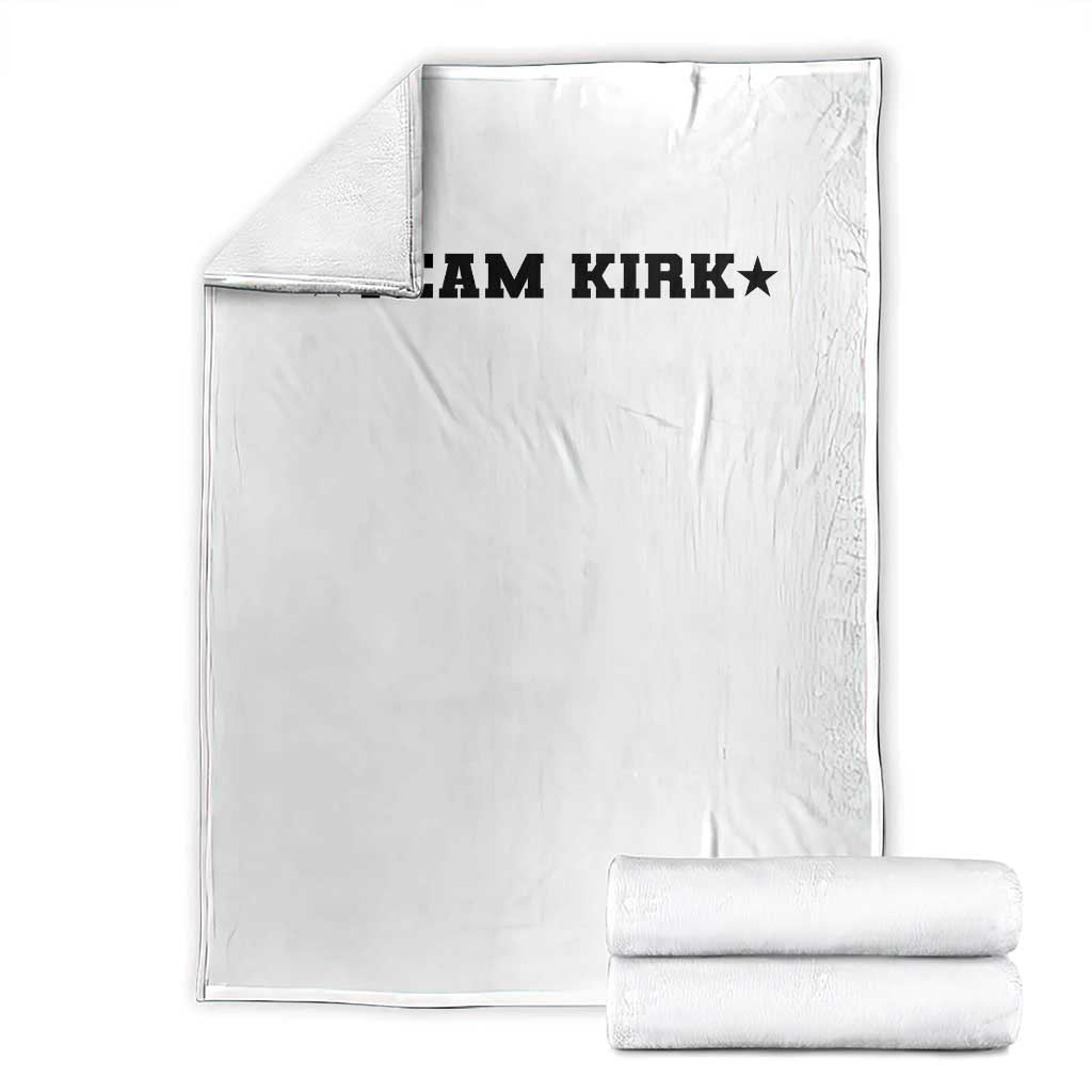 Team Kirk Throw Blanket Last Name Funny Surname Team Kirk Family Reunion TS10 White Print Your Wear
