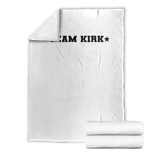 Team Kirk Throw Blanket Last Name Funny Surname Team Kirk Family Reunion TS10 White Print Your Wear