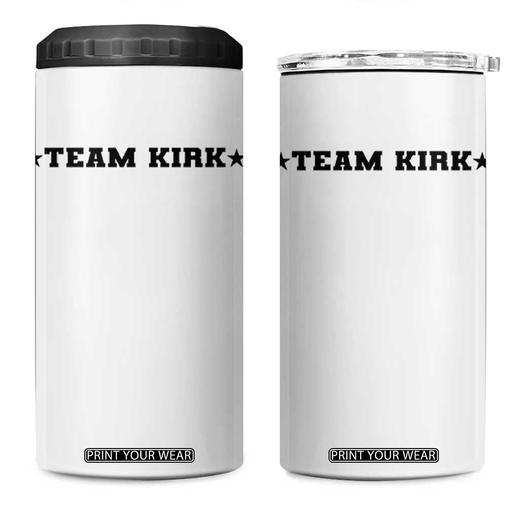Team Kirk 4 in 1 Can Cooler Tumbler Last Name Funny Surname Team Kirk Family Reunion TS10 One Size: 16 oz White Print Your Wear