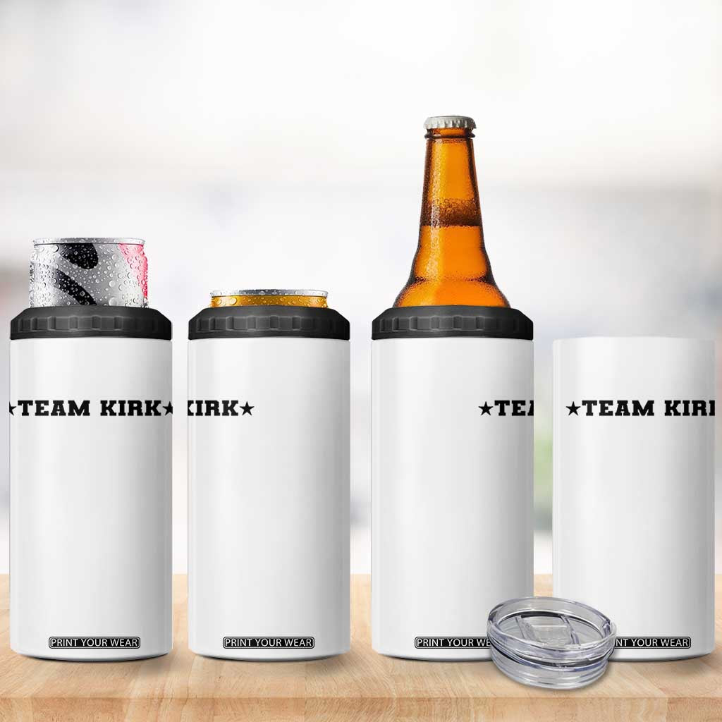 Team Kirk 4 in 1 Can Cooler Tumbler Last Name Funny Surname Team Kirk Family Reunion TS10 Print Your Wear