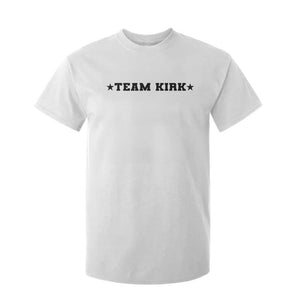 Team Kirk T Shirt For Kid Last Name Funny Surname Team Kirk Family Reunion TS10 White Print Your Wear