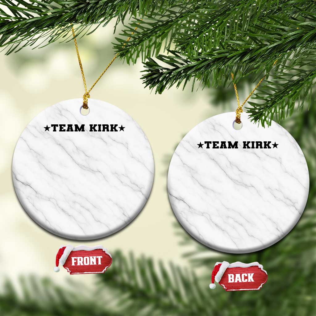 Team Kirk Ceramic Ornament Last Name Funny Surname Team Kirk Family Reunion TS10 1pc White Marble Print Your Wear