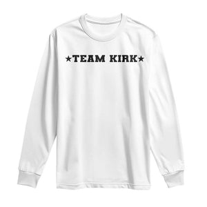 Team Kirk Long Sleeve Shirt Last Name Funny Surname Team Kirk Family Reunion TS10 White Print Your Wear