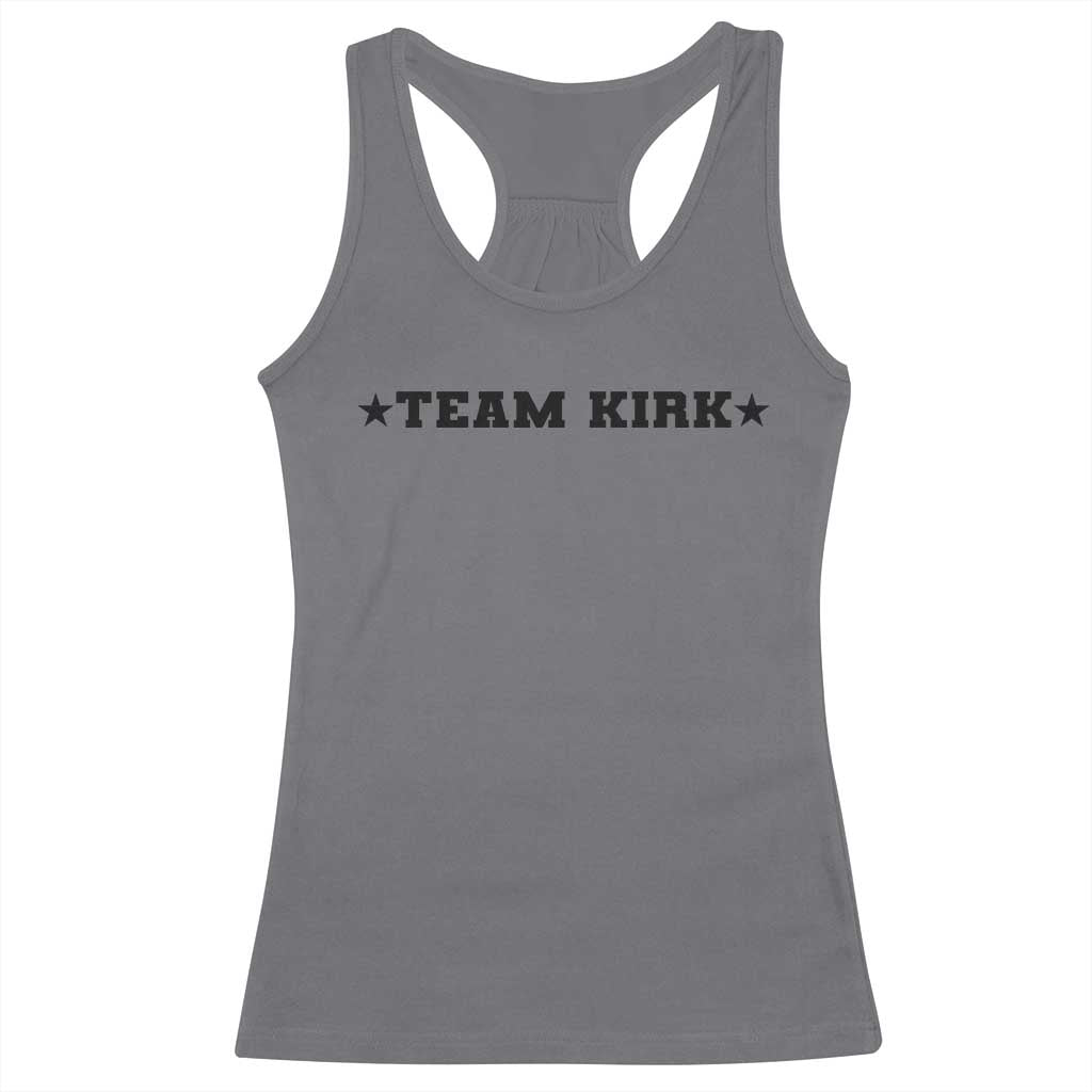 Team Kirk Racerback Tank Top Last Name Funny Surname Team Kirk Family Reunion TS10 Charcoal Print Your Wear