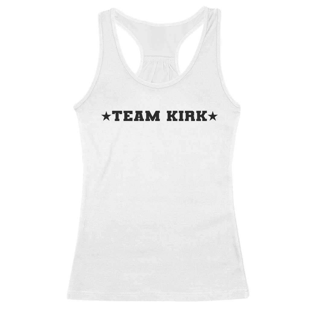 Team Kirk Racerback Tank Top Last Name Funny Surname Team Kirk Family Reunion TS10 White Print Your Wear