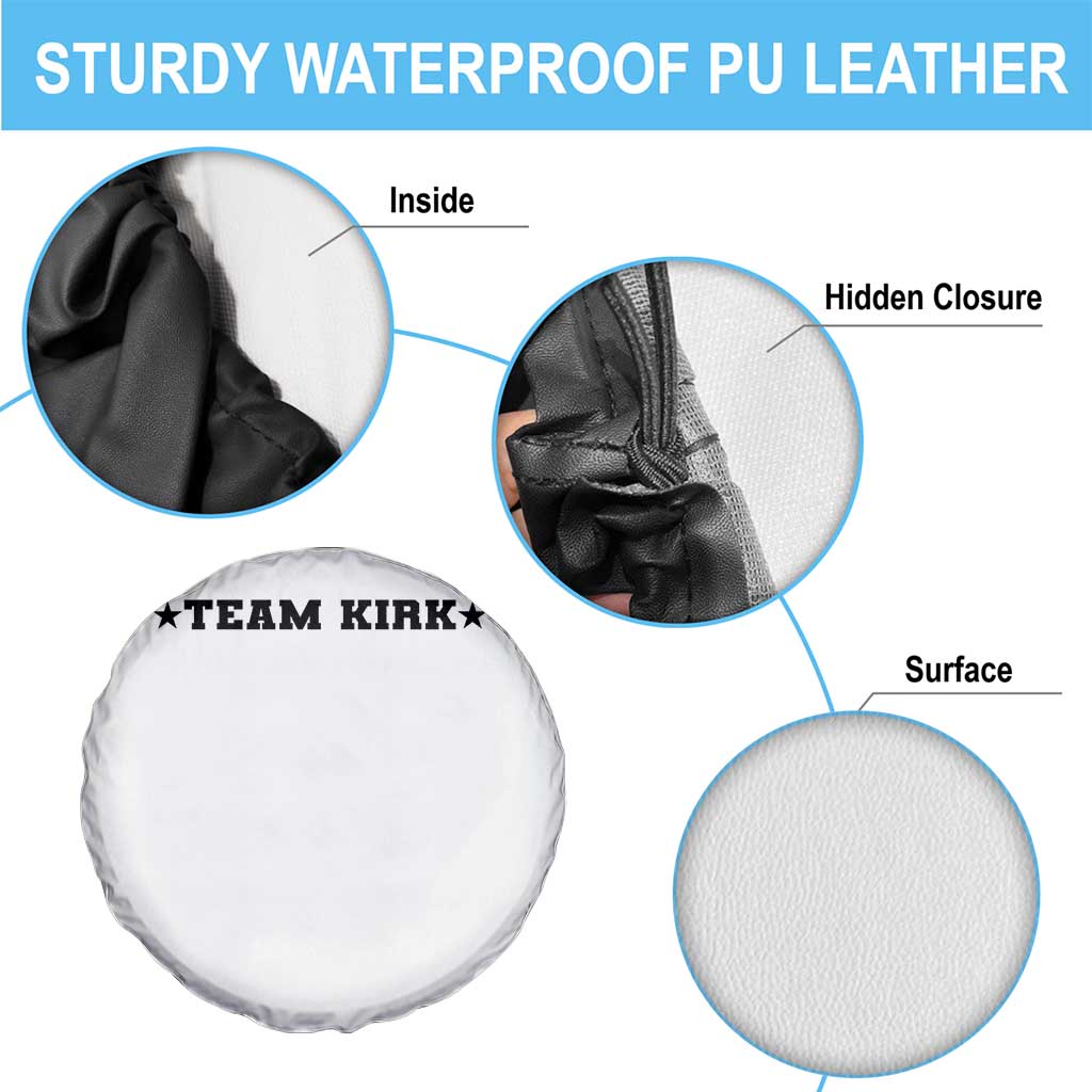 Team Kirk Spare Tire Cover Last Name Funny Surname Team Kirk Family Reunion TS10 Print Your Wear