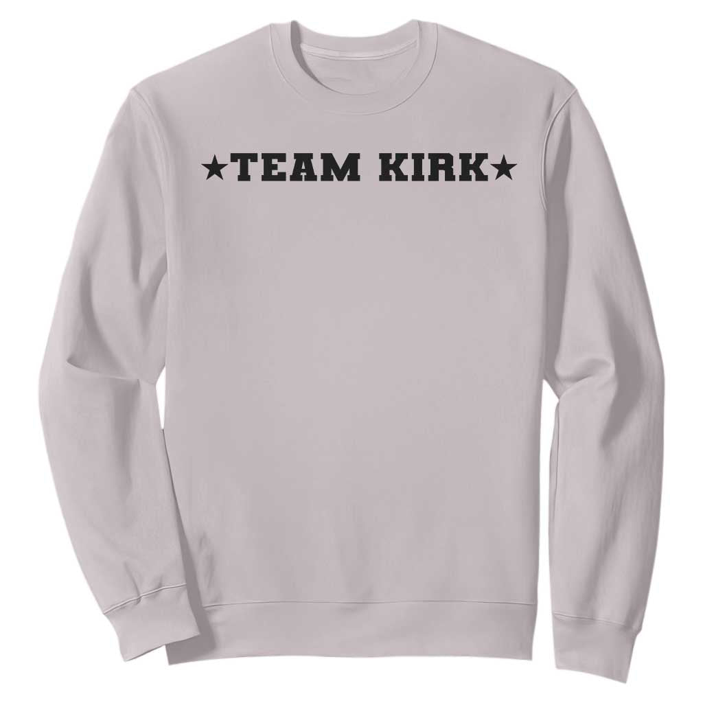 Team Kirk Sweatshirt Last Name Funny Surname Team Kirk Family Reunion TS10 Ice Gray Print Your Wear