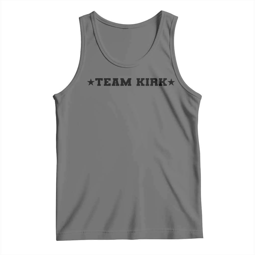 Team Kirk Tank Top Last Name Funny Surname Team Kirk Family Reunion TS10 Black Heather Print Your Wear